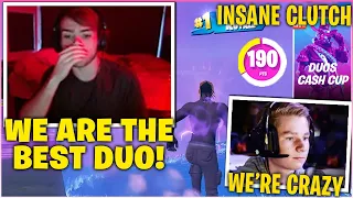 MONGRAAL & MITRO *FREAKS OUT* After The MOST INSANE CLUTCH To QUALIFY For DUOS CASH CUP! (Fortnite)