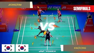 BADMINTON | Kim/Kong (KOR) vs. Jeong/Kim (KOR) | Semifinals | Japan Open 2022