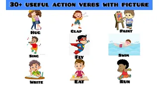 Action Verbs Vocabulary | Learn Action Verbs Vocabulary In English with pictures