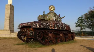 Sherman Tank used for Street Art