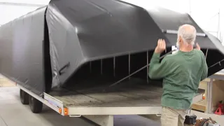 Opening and closing your ProSeries SnoCaps Trailer Enclosure nose.