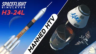 Japanese First Human Spacecraft Launch To The ISS | JAXA H3 Rocket Spaceflight Simulator