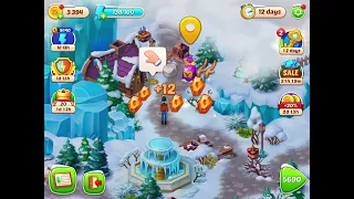 Homescapes Level 5689 With No Boosters - Hard Level - Christmas Holiday Adventure Expedition