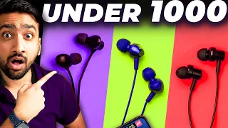 BEST Wired Earphones UNDER 1000 in India 2023⚡ULTIMATE Tests & Comparison!!⚡in Hindi ⚡