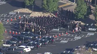 Procession for Arvada Officer Dillon Vakoff