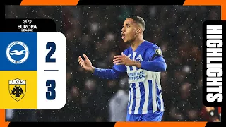 UEL Highlights: Brighton 2 AEK Athens 3