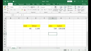 How to Convert Any Unit to Any Unit in MS Excel (2003-2016)