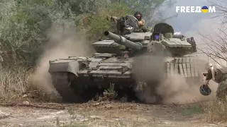 Украинские танкисты бьют по врагу трофейной техникой. Кадры сражения | Фронт News