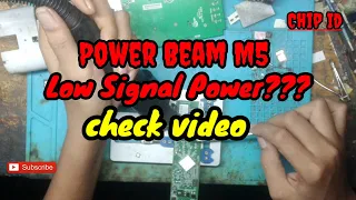 Repair ubiquiti power beam m5 low signal