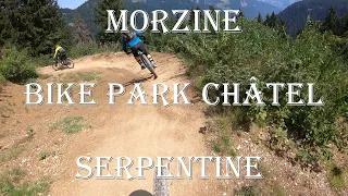 Bike Park Châtel - Serpentine Blue Trail, top to bottom