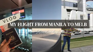 MY FLIGHT FROM MANILA TO MELBOURNE - International Student in Australia | RSE