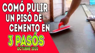 Cómo Pulir  Un Pisó De Cemento En 3 Pasós ( Enero 2021 )