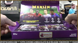 2021/22 Topps UEFA Champions League Merlin Chrome Soccer Hobby 3 Box Break #4