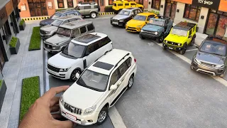 Parking Mini SUV Diecast Model Car Collection at Miniature Street