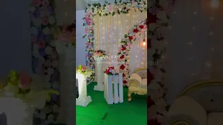 Wedding stage decor || Wedding backdrop | #shorts #short #shortvideo #wedding#decor #reels #reel