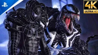 Raimi Black Suit vs Venom Boss Fight (Ultimate Difficulty) - Spider-Man 2 PS5 (4K)