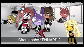 Fanf 1 stuck in a room with Circus baby and Ennard (gacha)