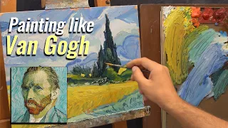 The secrets of Van Gogh's painting technique | Oil painting TUTORIAL