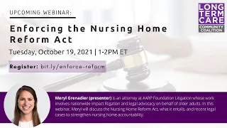 Enforcing the Nursing Home Reform Act