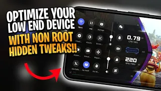 NO ROOT TWEAK ON LOW END DEVICE for Gaming Performance