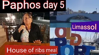 PAPHOS DAY 5 / EXPLORING LIMASSOL / HOUSE OF RIBS MEAL / TOMBS OF KINGS ROAD