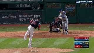 WS2016 Gm1: Miller whiffs Ross to escape jam
