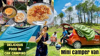 Vlog 160 | Car camping and cooking in forest. Himachali Couple.