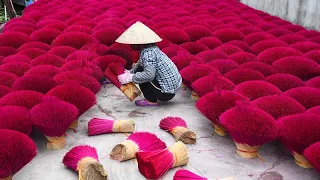 Vietnam incense village dazzles ahead of Lunar New Year, though sales down