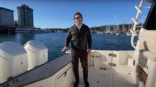 2022 Boston Whaler 405 Conquest Walkthrough Tour at M & P Yacht Centre in Vancouver, BC