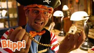 WOW! Blippi Finds Buried Treasure Again! | Blippi | Play with Blippi | Funny Videos & Songs