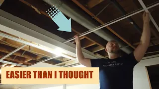 Drop Ceiling Install and Project Time Lapse