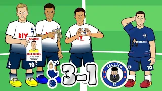 ⚪ TOTTENHAM vs CHELSEA 🔵 3-1! Glory Glory Tottenham Hotspur! (442oons Parody)