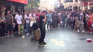 Contrix - Beatboxing in Leicester Square (July 2013)