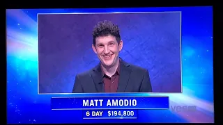 Jeopardy, intro - Matt Amodio Day 7 (7/29/21)