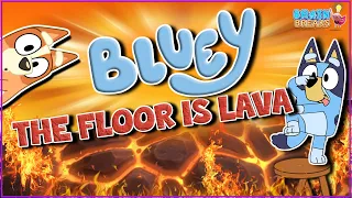 Bluey Floor Is Lava & Freeze Dance Game! Brain Breaks For Kids | Fun Exercise For Kids | GoNoodle