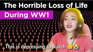 The Loss of Life During WW1 -RealLifeLore (Reaction) First Time Watching!! #ellalatinafilipinareact