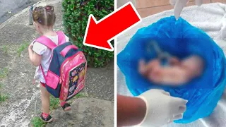 Officer Sees Girl Struggling with Heavy Backpack Daily – Opens It and Gets Shocked.