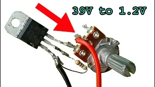 How to regulate DC volt, adjustable 1.2 to 39V diy DC power supply