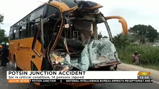 Potsin Junction Accident: Six in critical condition, 14 persons injured - Adom TV News (20-7-23)