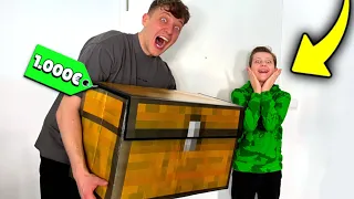 Ich überrasche meinen 10 JÄHRIGEN COUSIN mit 1000€ MINECRAFT MYSTERY BOX...😱