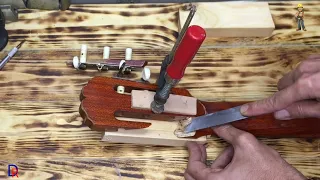 repair Headstock of Acoustic guitar  La PALOMA d’Admira #dipani_rassek