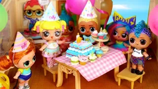 LOL Surprise Birthday Party for  Baby Goldie Doll - Barbie Lol Family