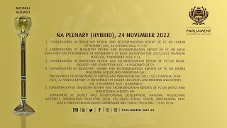 NA PLENARY (HYBRID), 24 November 2022