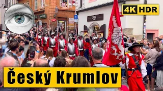 The Historical parade - Five-Petalled Rose Festival 2023 Český Krumlov 🇨🇿 Czech Republic 4k HDR ASMR
