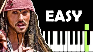 Pirates of the Caribbean - He's a Pirate EASY BEGINNER Piano Tutorial