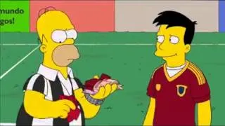 Los simpsons Brazil vs España