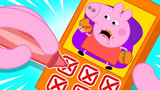 Peppa, No More Junk Food! Healthy Food vs Junk Food - Peppa Pig Funny Animation