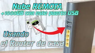 Creo una Nube REMOTA de MÁS de 1 Terabyte con el USB del ROUTER y Discos Duros Viejos | NAS SERVER