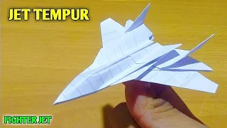 ORIGAMI, How to Make a Fighter Jet Out of Paper