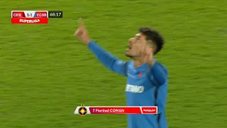 REZUMAT | CFR Cluj - FCSB 1-1. Coman îi salvează pe roș-albaștri cu un gol superb